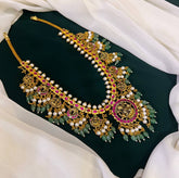 Lakshmi Haram in Jadau Kundan with Pendent - KH0069